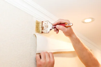 Pose de papier peint à Fley — revêtements muraux et toiles de verre